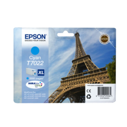 Tinteiro Original Epson T7022 Azul (Ciano) de Alta Capacidade – 2.000 Páginas