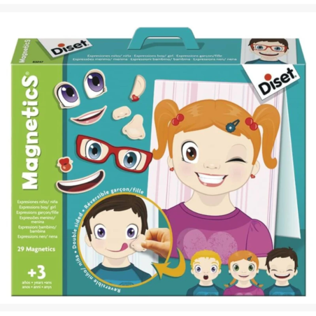 Jogo Magnético Didático de Expressões e Emoções (A partir de 3 Anos)