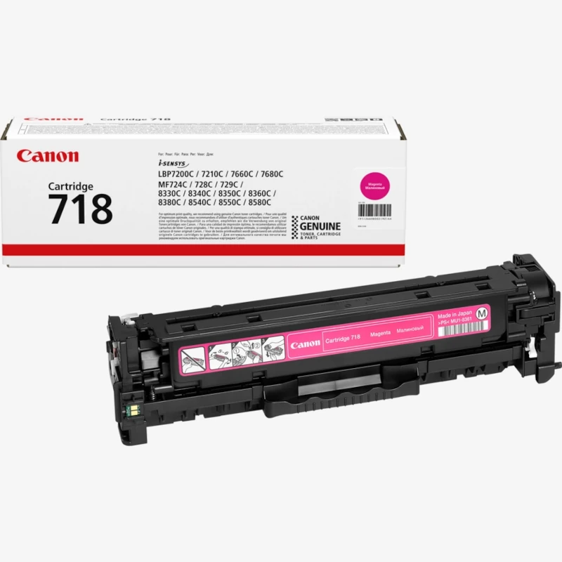 Toner Original Canon 718M Magenta – 2.900 Páginas (2660B002)