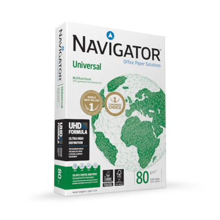 Papel de Fotocópia A3 Navigator Universal 80g – Resma de 500 Folhas
