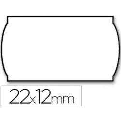 Rolos de Etiquetas de Preço Meto 22x12mm Onduladas Removíveis – 1500 Unidades
