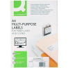 Papel Autocolante A4 Branco Q-CONNECT – Pack 100 Folhas para Etiquetas