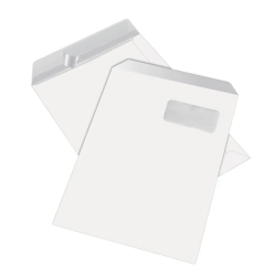 Envelopes C4 Brancos com Janela (Formato A4) Autodex 90g – Caixa de 250 Unidades