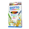 Lápis de Cor Giotto Stilnovo Maxi Triangular – Mina de 4,3 mm – Caixa com 12 Cores Sortidas