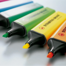 Marcador Fluorescente Stabilo Boss 70 Original – Ponta Biselada (2 mm e 5 mm)