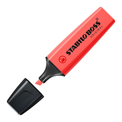 Marcador Fluorescente Stabilo Boss 70 Original – Vermelho