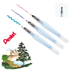 Pincel com Depósito de Água Pentel Aquash FRH – Pontas Fina, Média ou Grossa