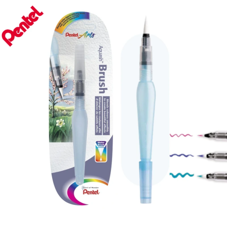 Pincel com Depósito de Água Pentel Aquash FRH – Pontas Fina, Média ou Grossa