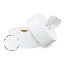 Papel Higiénico Jumbo Amoos Extração Central 180m Folha Dupla – Pack 12 Rolos
