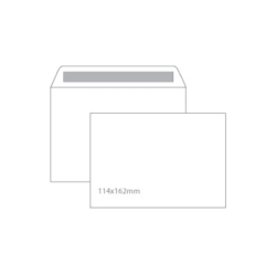 Envelopes Brancos C6 114x162 mm Autodex 90g – Caixa de 500 Unidades