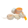Rolos de Etiquetas Meto 22x12 mm Laranja Fluorescente Removíveis – 1500 Unidades