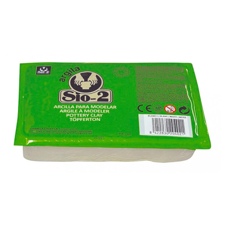 Argila Branca de Modelação SIO-2 (Secagem ao Ar) – 1.5 kg
