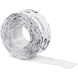 Rolos de Etiquetas Meto 26x16 mm Brancas Removíveis Onduladas – 1200 Unidades