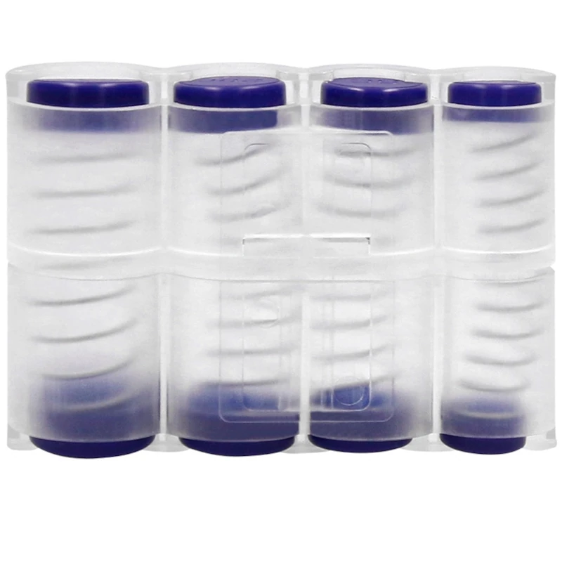 Porta-Moedas de Mola Q-CONNECT Euro (8 Frações) Azul Transparente