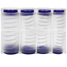 Porta-Moedas de Mola Q-CONNECT Euro (8 Frações) Azul Transparente