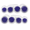 Porta-Moedas de Mola Q-CONNECT Euro (8 Frações) Azul Transparente
