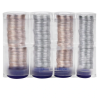 Porta-Moedas de Mola Q-CONNECT Euro (8 Frações) Azul Transparente