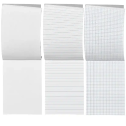 Blocos de Notas A4 Liderpapel 80 Folhas – Opção Liso / Pautado / Quadriculado