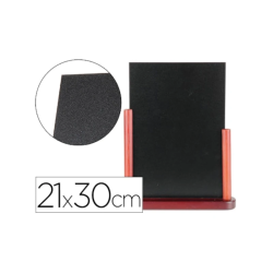 Quadro Preto de Mesa Dupla Face em Madeira Liderpapel – Formato A4 (21x30 cm)