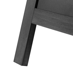 Quadro Preto de Chão com Cavalete Dupla Face Liderpapel – 55x85 cm