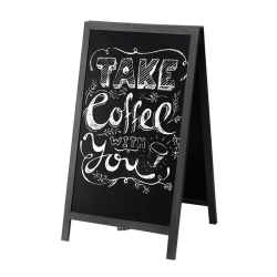 Quadro Preto de Chão com Cavalete Dupla Face Liderpapel – 55x85 cm