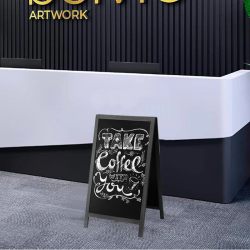 Quadro Preto de Chão com Cavalete Dupla Face Liderpapel – 55x85 cm