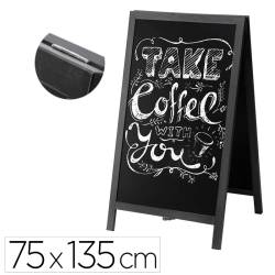 Quadro Preto de Chão com Cavalete Dupla Face – Formato XL (75x135 cm)