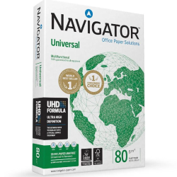 Papel de Fotocópia Navigator Universal A4 80g – Caixa de 5 Resmas