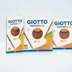 Lápis de Cor Redondos Giotto Naturale – Caixa de 12, 24 ou 36 Cores