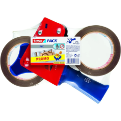 Desenrolador de Fita Adesiva de Embalagem Tesa – Aplicador de Punho + 2 Rolos de Oferta