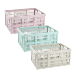 Caixa Dobrável de Arrumação PlasticForte 32L (48x35x23 cm) – Cores Sortidas