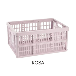 Caixa Dobrável de Arrumação PlasticForte 32L (48x35x23 cm) – Cores Sortidas