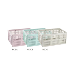 Caixa Dobrável de Arrumação PlasticForte 32L (48x35x23 cm) – Cores Sortidas