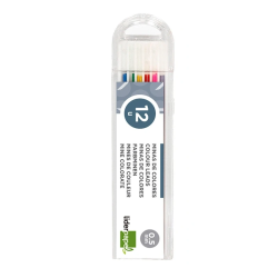 Minas Coloridas para Lapiseira 0.5mm Cores Sortidas – Liderpapel / Estojo 12 Unidades