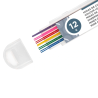Minas Coloridas para Lapiseira 0.5mm Cores Sortidas – Liderpapel / Estojo 12 Unidades