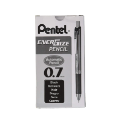 Lapiseira Pentel Energize PL77 0.7mm – Design Ergonómico / Preto Clássico