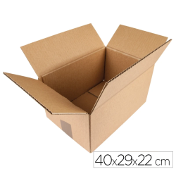 Caixa de Cartão Canelado 400x290x220mm – Pack 10 Unidades / Q-Connect Kraft
