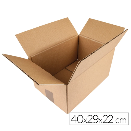 Caixa de Cartão Canelado 400x290x220mm – Pack 10 Unidades / Q-Connect Kraft
