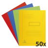 Capas Classificadoras A4 Exacompta com 2 Abas 280g – Pack 50 Unidades