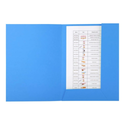 Capas Classificadoras A4 Exacompta com 2 Abas 280g – Pack 50 Unidades
