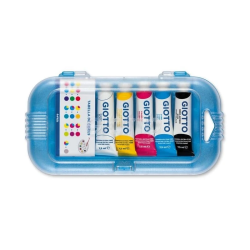 Guaches Escolares em Tubo Giotto 7,5ml – Estojo com 5 Cores Sortidas