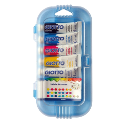 Guaches Escolares em Tubo Giotto 7,5ml – Estojo com 5 Cores Sortidas