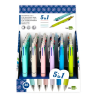 Esferográfica Multifunções 5 em 1 Liderpapel BW01 – 4 Cores + Lapiseira 0.5mm