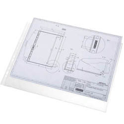 Bolsas Catálogo A3 Dobradas para Pasta A4 Q-CONNECT Cristal 80 Microns – Pack 10 Unidades