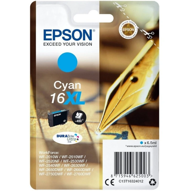 Tinteiro Original Epson 16XL Azul Alta Capacidade (C13T16324010)