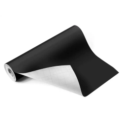 Papel veludo autocolante  preto em rolo