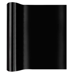 Papel veludo autocolante  preto em rolo