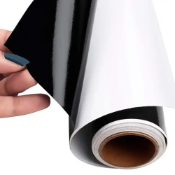 Papel veludo autocolante  preto em rolo