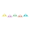 Molas de Plástico Triangulares Liderpapel Cores Pastel 45x40x30mm – Blister 5 Unidades