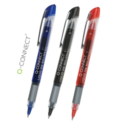 Caneta Rollerball de Tinta Líquida Q-Connect 0.5mm – Clip Metálico / Várias Cores